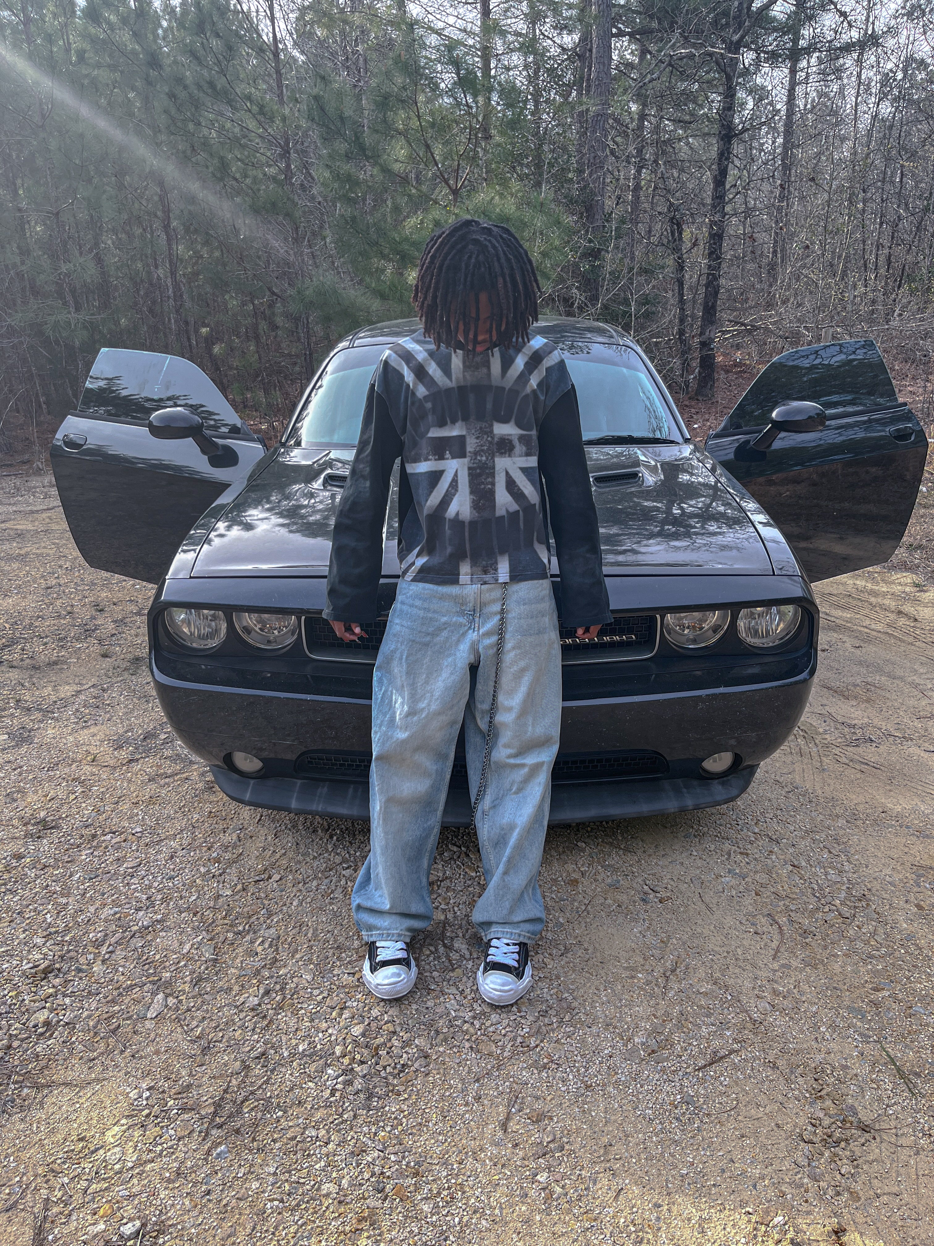 YOUTH Long Sleeve Acid Wash Tee